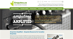Desktop Screenshot of amputee.ca