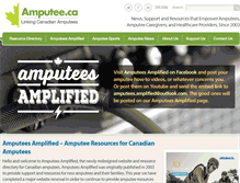 Tablet Screenshot of amputee.ca